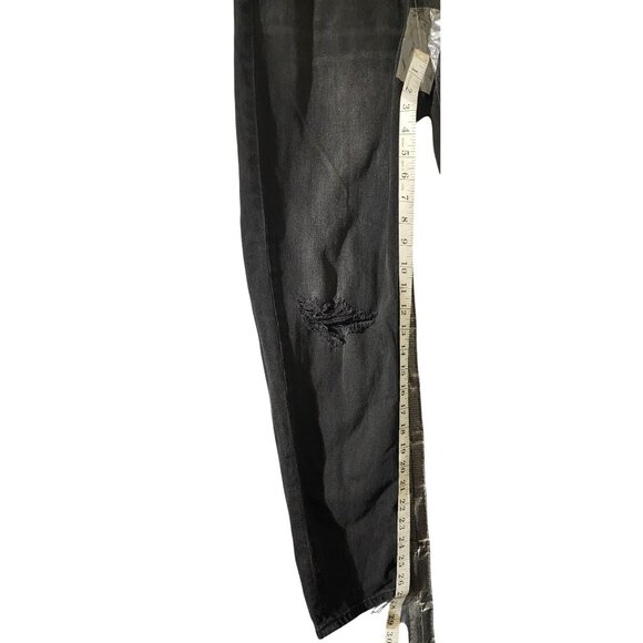 American Eagle Black Distressed Skinny Jeans Womens Size 2 Regular Comfort Stret - Picture 6 of 7